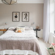 Dormitorio de diseño de interiores en colores pastel-1
