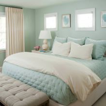 Спалня за интериорен дизайн в пастелни цветове-5