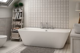 Carrelage gris dans la salle de bain: caractéristiques, photo