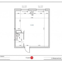 Tasarım stüdyosu daire 46 sq. niş içinde yatak odası ile m-1