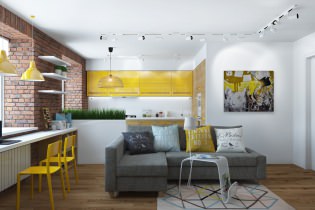 Appartamento design 65 mq m: visualizzazione 3D da Yulia Chernova