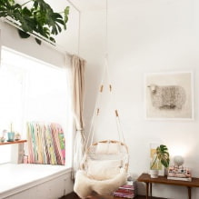 Swing in the apartment: views, choice of installation location, best photos and ideas for the interior-5