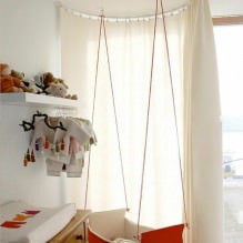 Swing in the apartment: types, choice of installation location, best photos and ideas for the interior-7