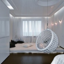 Balançoire dans l'appartement: types, choix du lieu d'installation, meilleures photos et idées pour l'intérieur-11