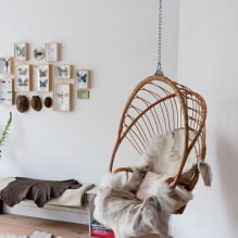 Swing στο διαμέρισμα: τύποι, επιλογή της θέσης εγκατάστασης, καλύτερες φωτογραφίες και ιδέες για το εσωτερικό-17