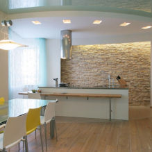 Design options for suspended ceilings in the kitchen-5