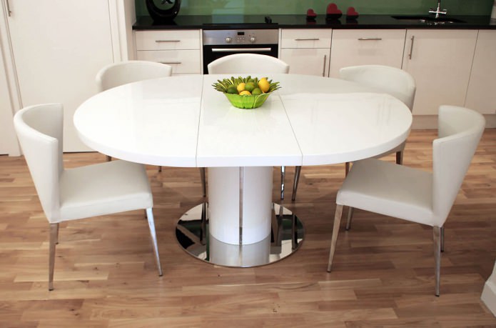 Jedálenský stôl v interiéri kuchyne: najlepšie nápady a fotografie
