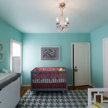 Warna Tiffany di kawasan pedalaman: warna turquoise yang bergaya di rumah anda-5