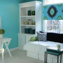 Tiffany farge i interiøret: en stilig nyanse av turkis i ditt hjem-6