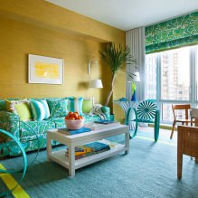 Tiffany farve i det indre: en stilfuld turkis skygge i dit hjem-0