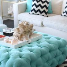 Tiffany farve i det indre: en stilfuld turkis skygge i dit hjem-3