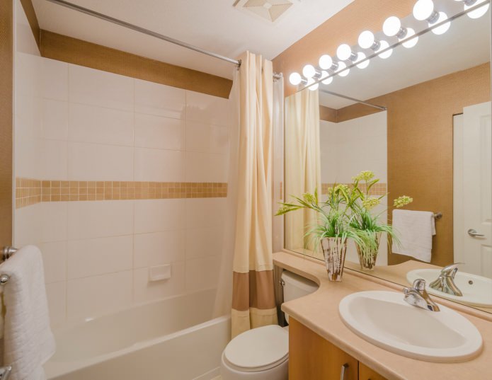 Nelielas vannas istabas mūsdienīgs dizains: labākās fotogrāfijas un idejas