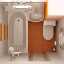Design moderne d'une petite salle de bain: les meilleures photos et idées-6