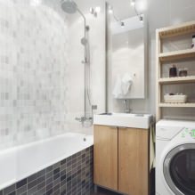 Design moderne d'une petite salle de bain: les meilleures photos et idées-5