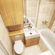 Design moderne d'une petite salle de bain: les meilleures photos et idées-2