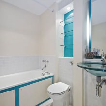Moderní design malé koupelny: nejlepší fotografie a nápady-1