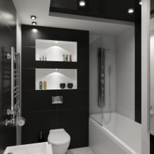 Moderne design af et lille badeværelse: de bedste fotos og ideer-0
