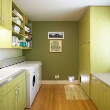 Interior in green tones: 50 modern design options, photo-3