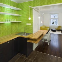 Interiør i grønne farger: 50 moderne designalternativer, foto 5