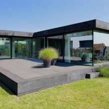 Maisons avec fenêtres panoramiques: 70 des meilleures photos et solutions inspirantes-16