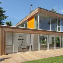 Maisons avec fenêtres panoramiques: 70 des meilleures photos et solutions inspirantes-1