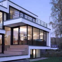 Куће са панорамским прозорима: 70 најбољих инспиративних фотографија и решења-20