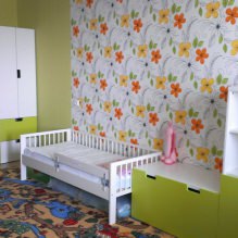 Choisissez un papier peint pour la chambre des enfants: 77 photos et idées modernes-4