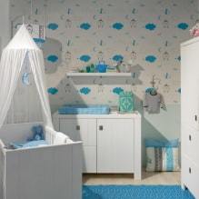 Çocuk odası için duvar kağıdı seçme: 77 modern fotoğraf ve fikir-3