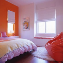 Conception de la chambre dans les tons orange: caractéristiques de conception, combinaisons, photo-1