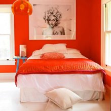 Conception de la chambre dans les tons orange: caractéristiques de conception, combinaisons, photo-2