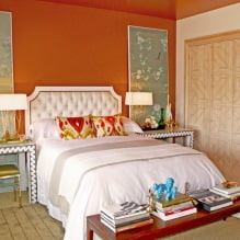 Conception de la chambre dans les tons orange: caractéristiques de conception, combinaisons, photo-5