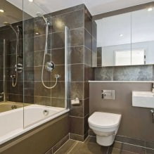 L'intérieur de la salle de bain dans un style moderne: 60 meilleures photos et idées de design-16