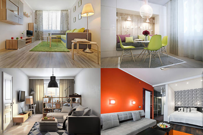 Moderne design af en-værelseslejlighed: 13 bedste projekter