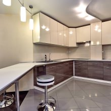 Design av et kjøkken med bardisk: 60 moderne bilder i interiøret -16