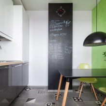 Design de cuisine avec papier peint vert: 55 photos modernes à l'intérieur-5