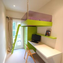 L’interior d’un petit viver: l’elecció del color, l’estil, la decoració i els mobles (70 fotos) -16