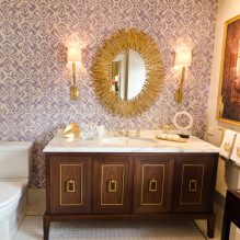 Tapet pentru baie: pro și contra, tipuri, design, 70 de fotografii în interior-1