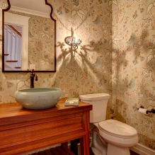 Tapet til badeværelset: fordele og ulemper, typer, design, 70 fotos i det indre-18