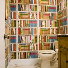 טפטים לחדר האמבטיה: יתרונות וחסרונות, סוגים, עיצוב, 70 תמונות בפנים -8