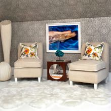 Papel tapiz gris: combinaciones, diseño, elección de muebles y cortinas, 101 fotos en el interior-18