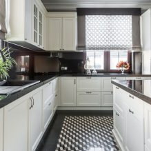 Idées de design modernes pour les rideaux de la cuisine - nous distinguons la fenêtre avec style et pratiquement-6