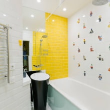 Plafond tendu dans la salle de bain: avantages et inconvénients, types, 55 photos à l'intérieur-7