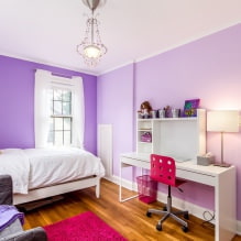 Interjeras purpuriniais tonais: deriniai, kambarių apžvalga, 70 nuotraukų-4