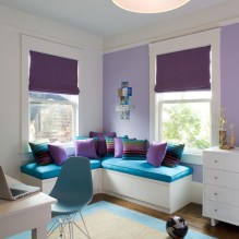 Belső szín lila színben: kombinációk, a szobák áttekintése, 70 fénykép-1