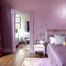 Interiér ve fialových tónech: kombinace, recenze pokojů, 70 fotografií-7