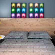 Küçük bir odada en iyi yatak odası iç tasarımını seçin (65 fotoğraf) -9