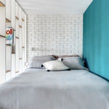 Изберете най-добрия интериорен дизайн на спалнята в малка стая (65 снимки) -8