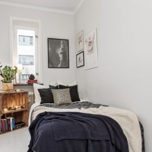 Küçük bir odada en iyi yatak odası iç tasarımını seçin (65 fotoğraf) -0