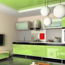 Cozinha verde: características de escolha, combinação, 60 fotos-3