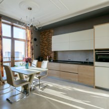Interiér kuchyně s tmavou deskou: vlastnosti, materiály, kombinace, 75 fotografií-26